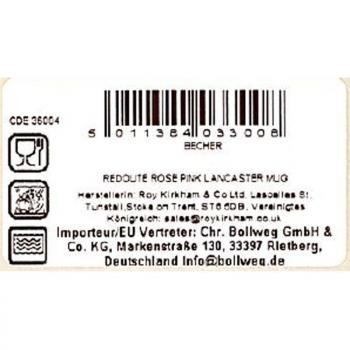 2 Blüten Becher Lancaster 320ml Redoute Rose Roy Kirkham